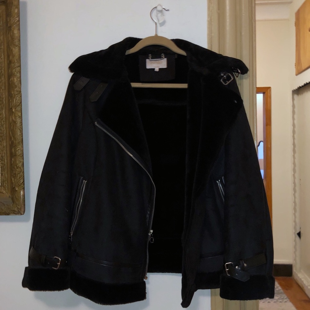 Faux Suede Moto Jacket